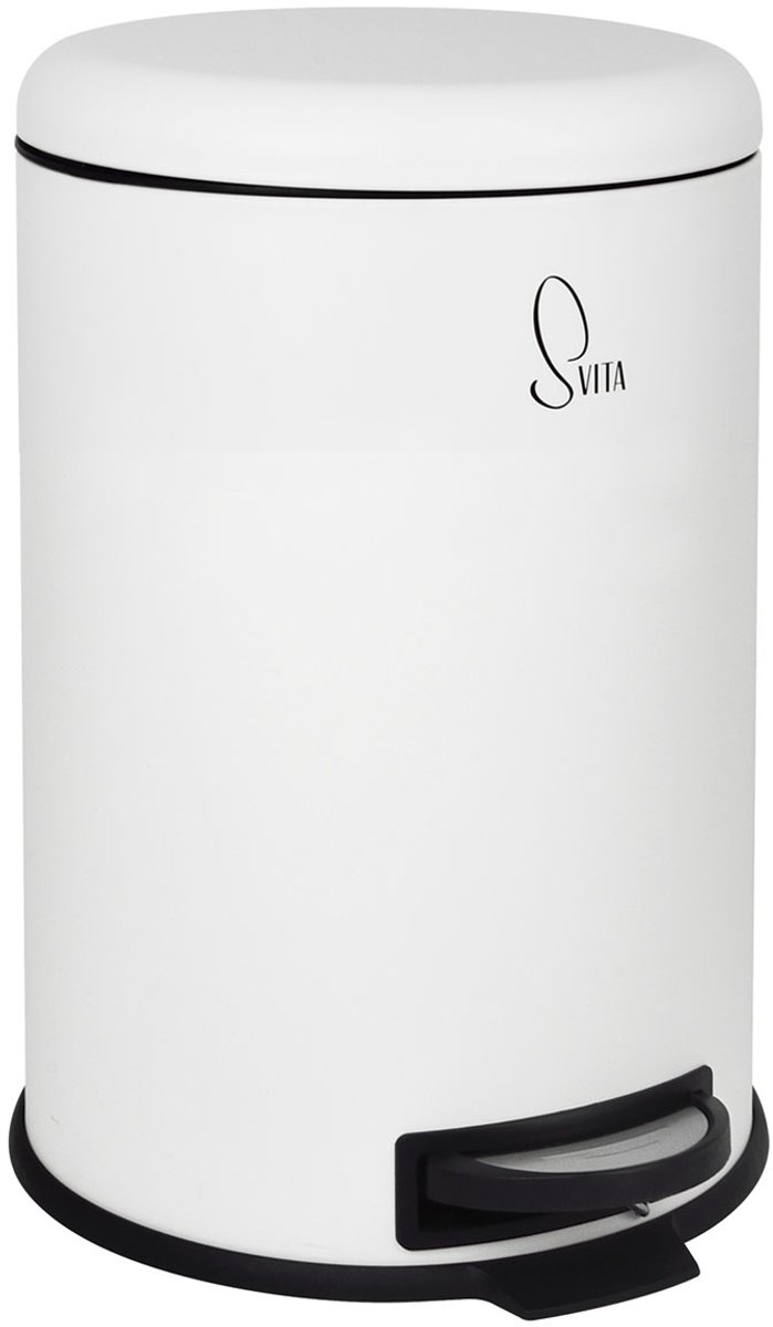 SVITA T20 afvalemmer 20 liter pedaalemmer Afvalemmer Keuken Wit