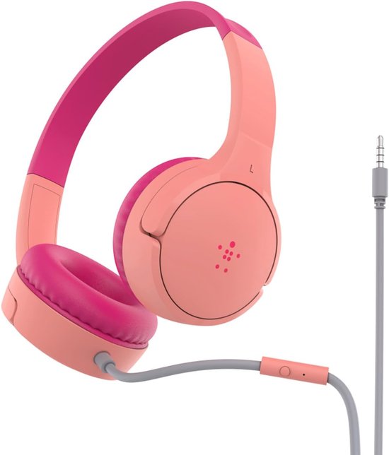 JYPS Hoofdtelefoon voor kinderen, kinderen met 85dB/94dB volumelimiet, peuter hoofdtelefoon met microfoon voor leeftijd 2-12 jongens, meisjes, ruisonderdrukkende hoofdtelefoon voor Kindle/iPad/Fire Tablet (draadloos