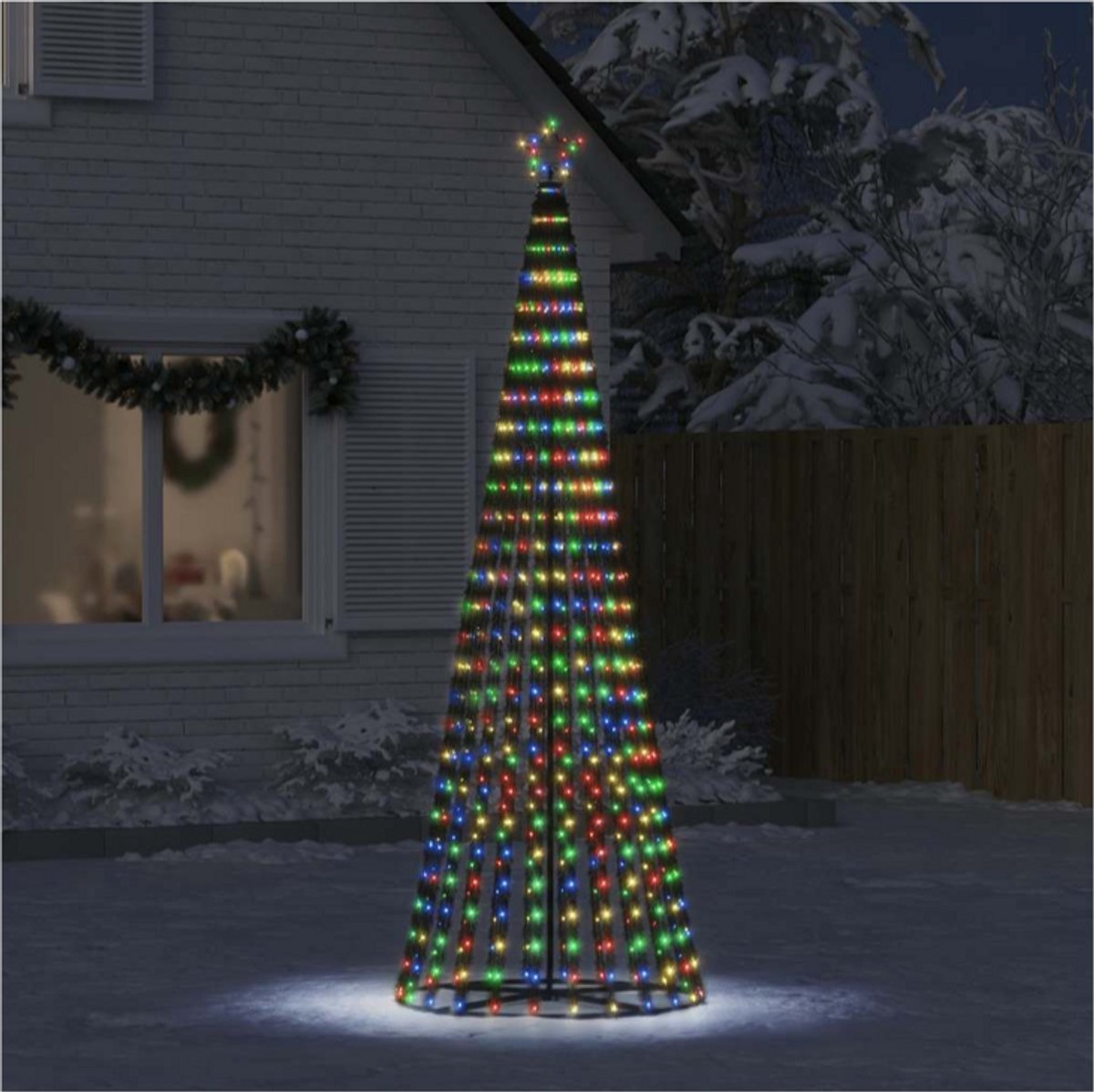 kerstboom 475 LEDs kleurrijk 247 cm