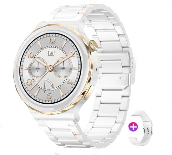 Foto: 2024 nieuwe ecg ppg dames smartwatch hartslagmonitoring waterdicht bluetooth oproepen geschikt voor android en ios slimme horloge gezondheid tracker mode accessoire