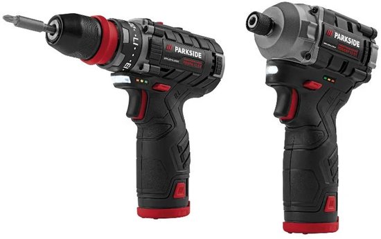 PARKSIDE PERFORMANCE® Accu-schroefboormachine en -slagschroevendraaier 12 V - Inclusief: 2 accu's en 1 lader - Koppel: max. 35 Nm
