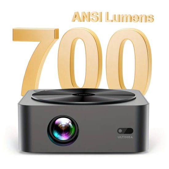 Beamer – Projector – Mini Beamer – Thuisbioscoop – Full HD 1080p – 700 ANSI Lumen – Automatische Focus & 6D Keystone Correctie – HDR10 & Draadloos WiFi