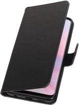 Pull Up Book Case voor Huawei Y9 2019 Zwart