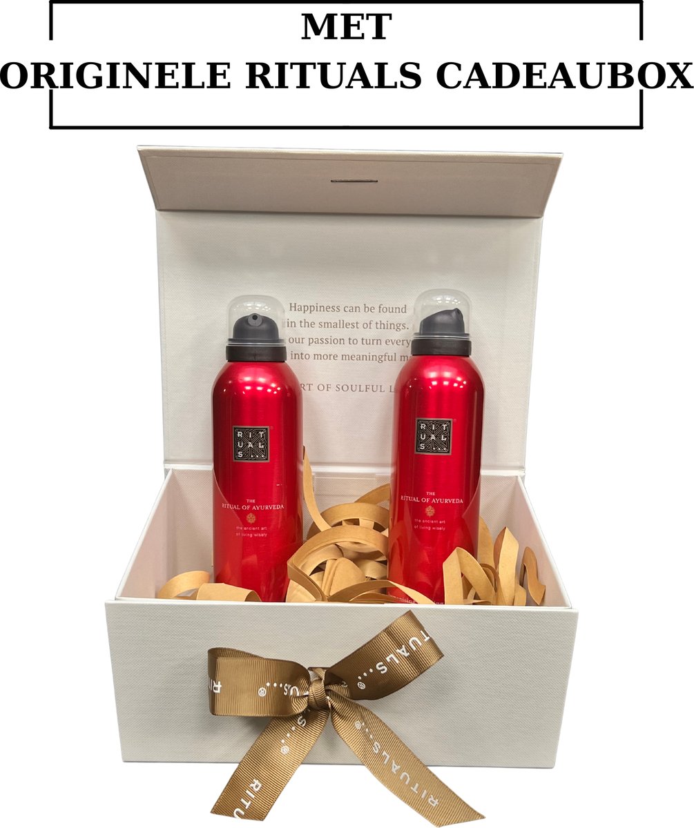 Rituals - Ayurveda - 2X Shower Gel a 200 ml = 400 ml in Originele Rituals Cadeaubox - Doucheschuim - Douchegels