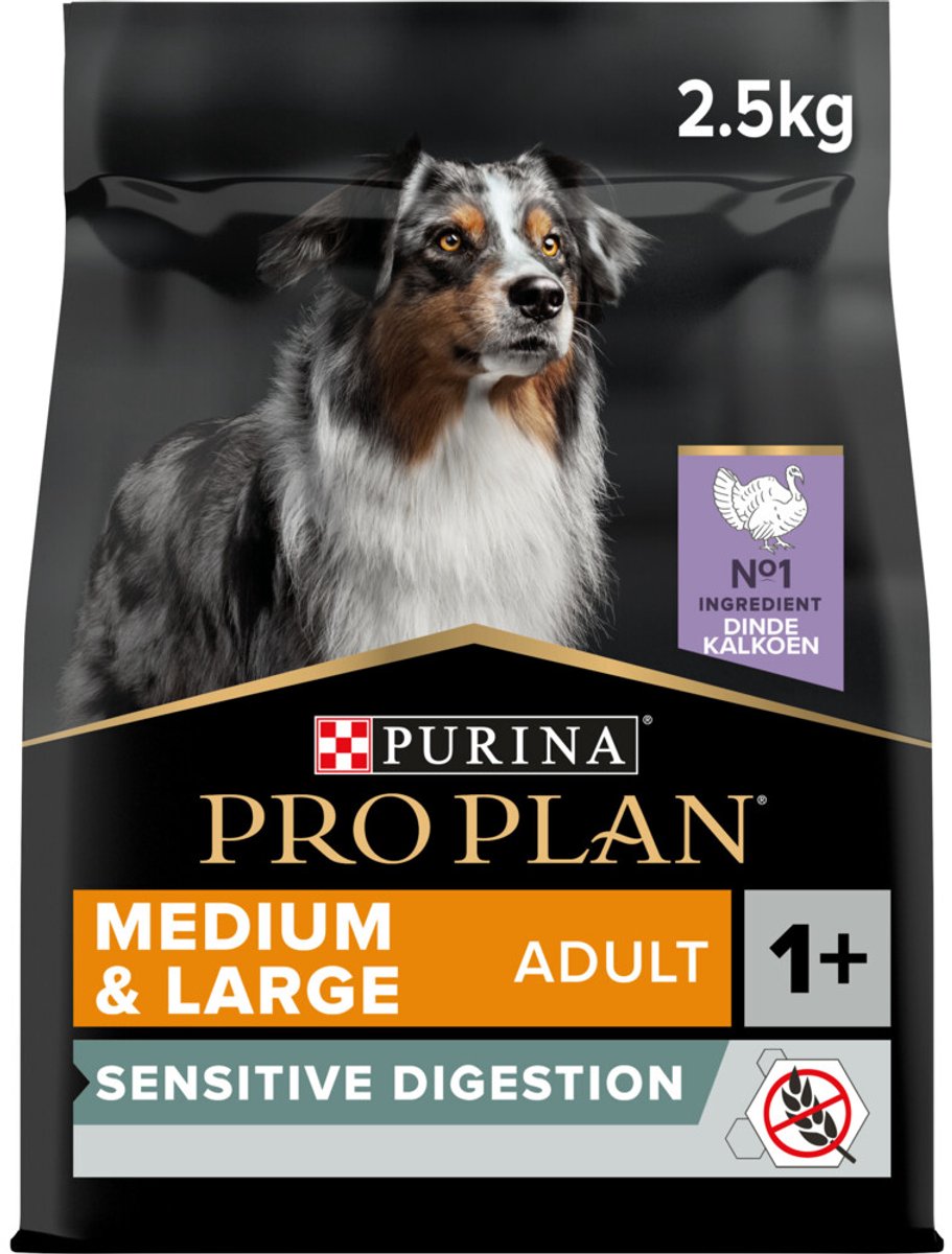 Pro Plan Pro Plan - Optidigest - Adult - Graanvrij - Medium - Large - 3 x 2,5kg