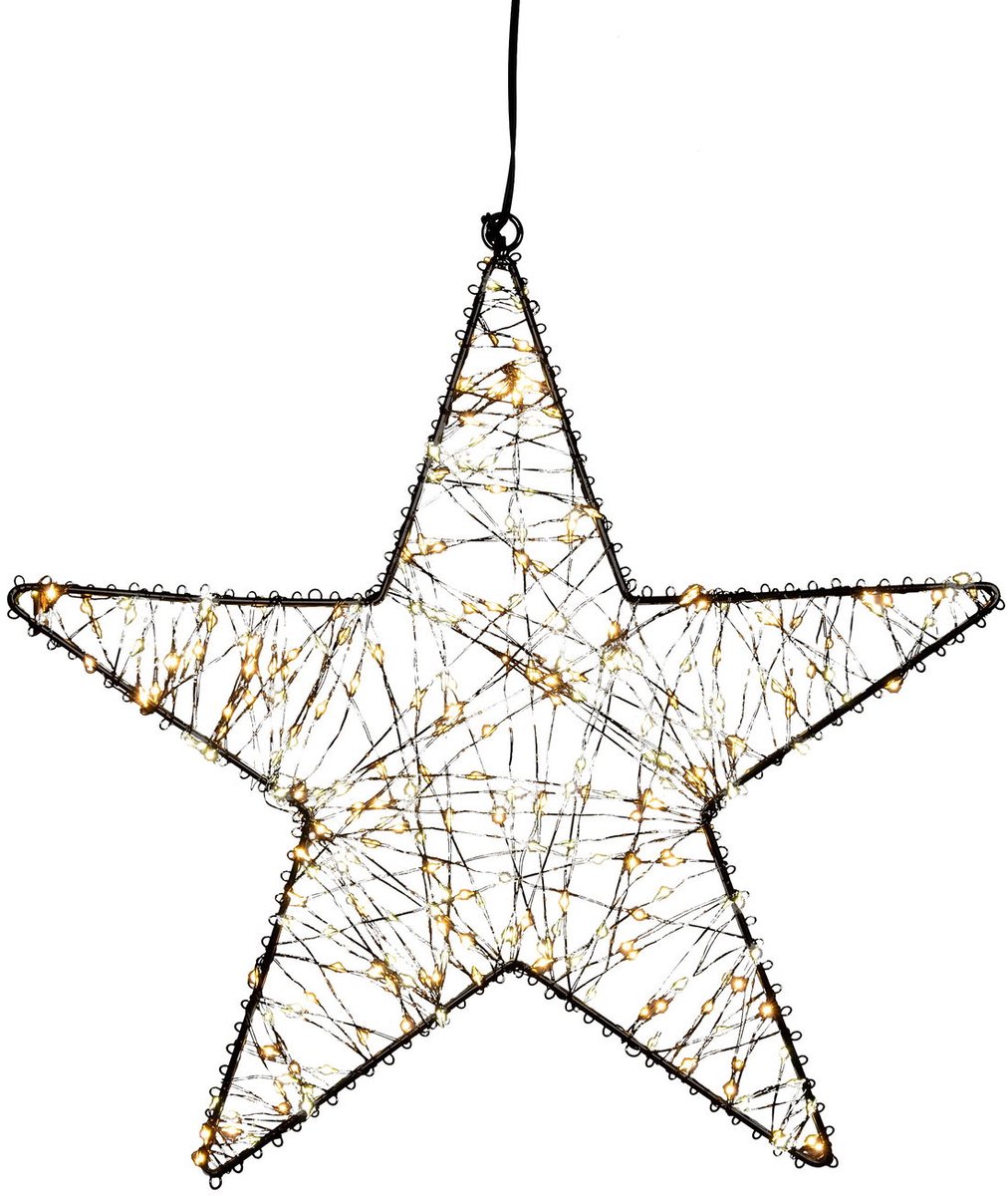 Kerstster | 200LED | IP44 Trafo | met timer en dimmer | 26CM | warm wit | Anna's Collection