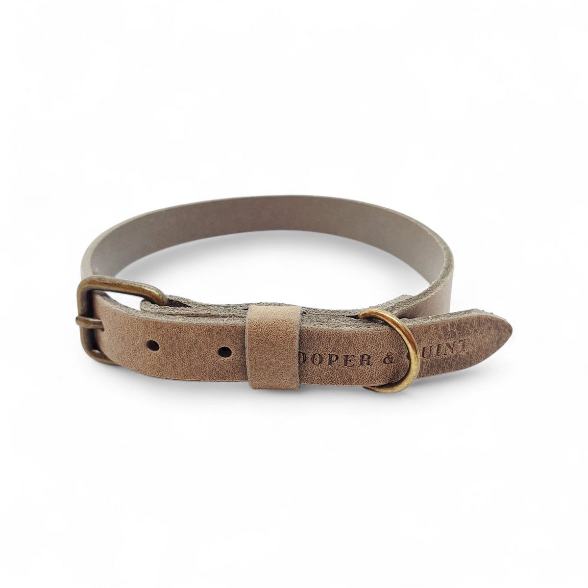 Cooper & Quint No Fuss Halsband Stone - Oud Messing - L