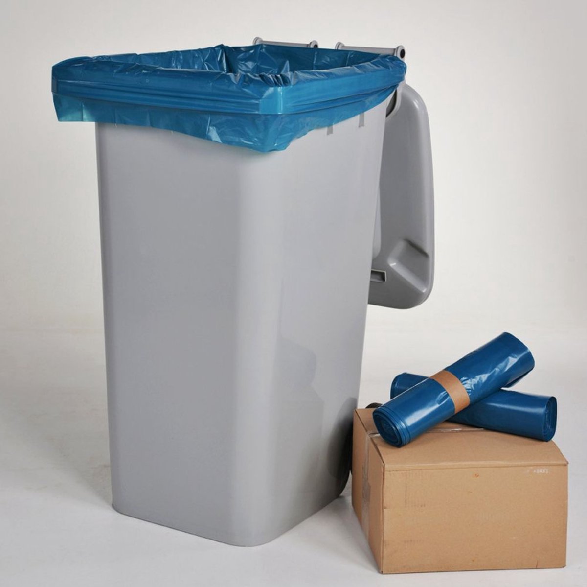 Containerzak - Afvalzak - 240 liter - 100 zakken - blauw - LDPE - TYP80