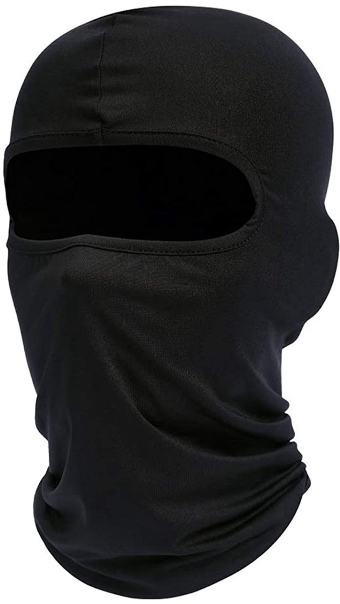 QTTVBTNA -Balaclava Gezichtsmasker & Nekband – UV Bescherming Motor Fiets Ski Wandelen Skateboard Outdoor Sport Unisex Zwart
