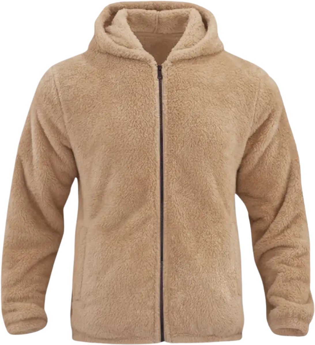 Nivard Winterjas Heren Parka Winter Jas Volwassen Stijlvol – 2XL Beige
