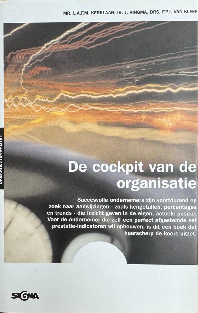 Omslag van De Cockpit Van De Organisatie