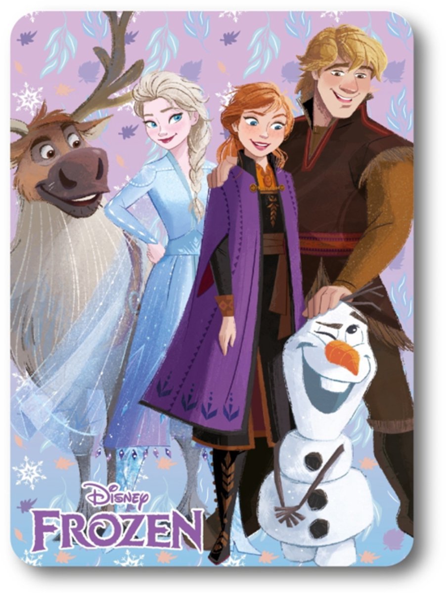 Disney Frozen Frozen Winter Friends Fleece deken 100 x 140 cm Multicolor