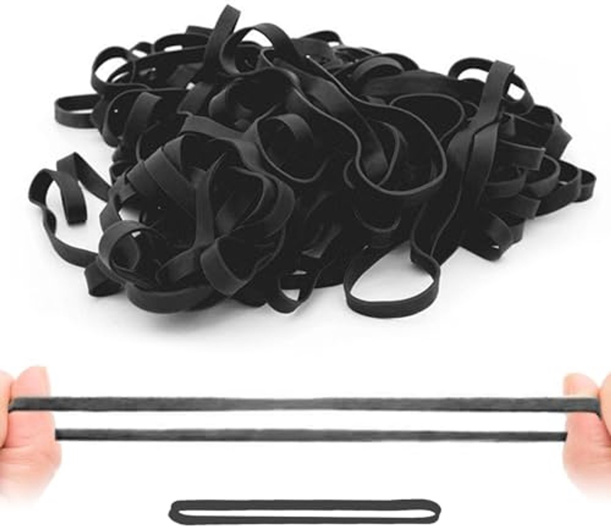 Elastische Banden 30 Stuks - 20 x 1 cm Natuurlijke Rubber Banden voor Het Kantoor en Creatieve Projecten