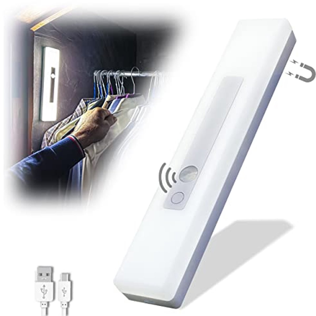Kastlicht met Bewegingssensor en Oplaadbare LED-lampen voor Interieurs