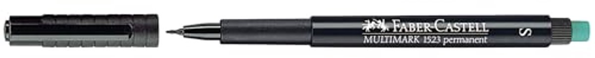 Marker Multimark S - Permanente inkt, zwart, veelzijdig gebruik