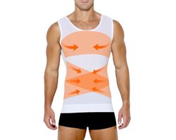 Heren Compressieshirt en Buikweg Tanktop zonder Mouwen