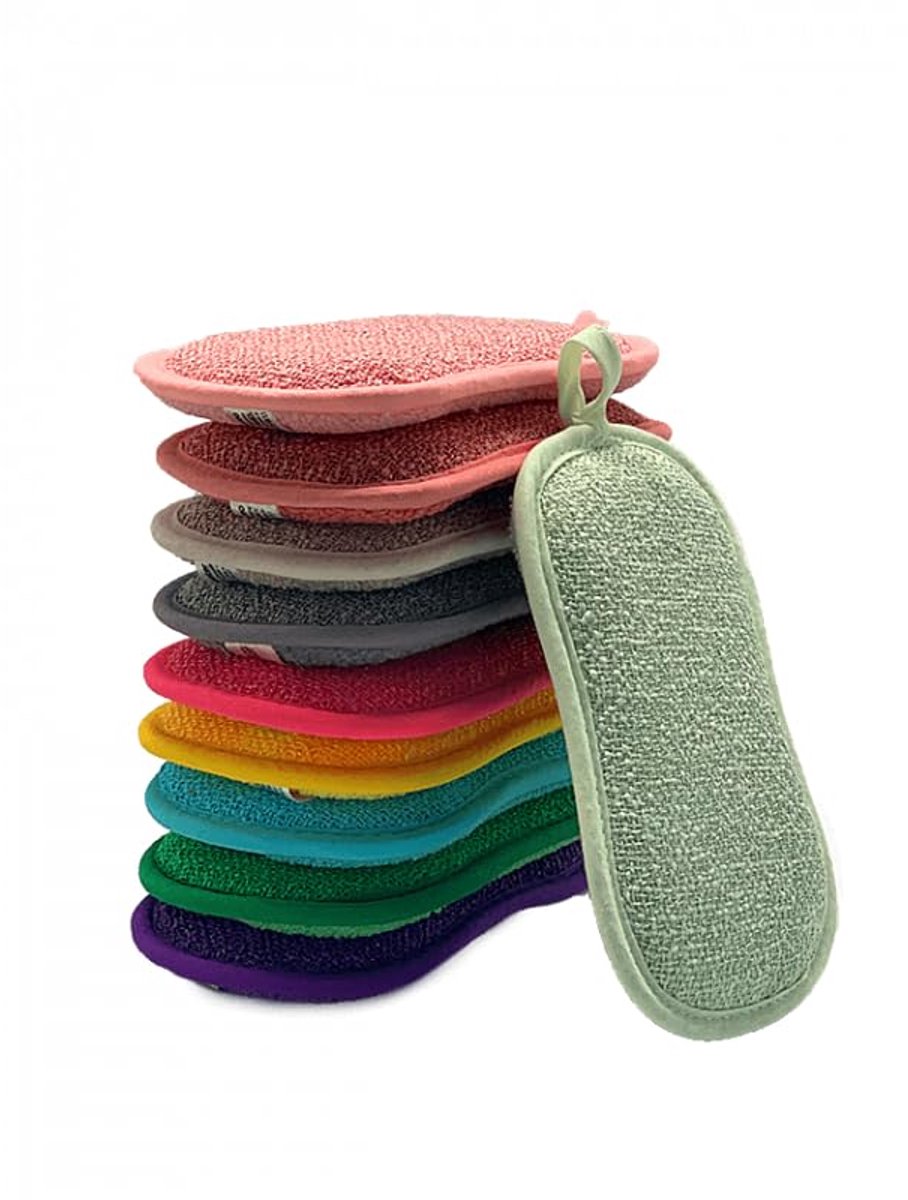Multicolor Reinigingssponzen - 10 Stuks - Herbruikbaar en Milieuvriendelijk