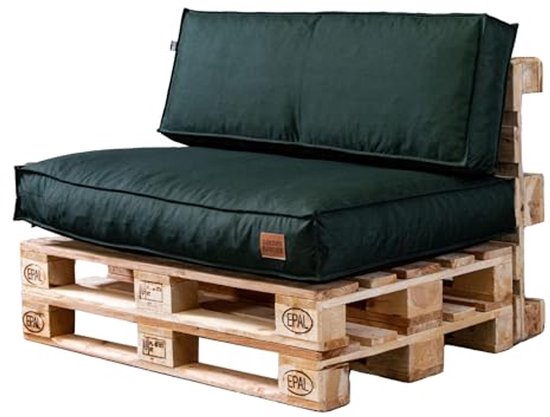 Duurzame Stof - Palletkussen Set Gevuld met Schuimgranulaat