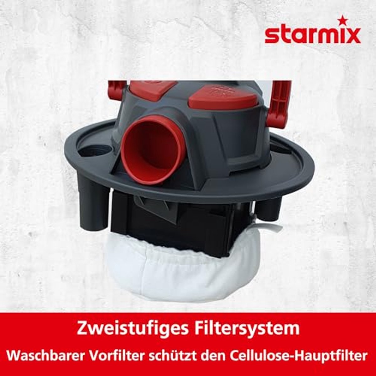 Aszuiger voor open haard - 15 liter, 600 W, met voorfilter en aluminium slang