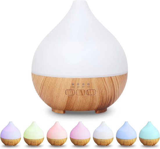 Diffuser voor etherische oliën, 250 ml, ultrasone aromadiffuser, 7 Diffuser voor etherische oliën, 250 ml, ultrasone aromadiffuser, 7