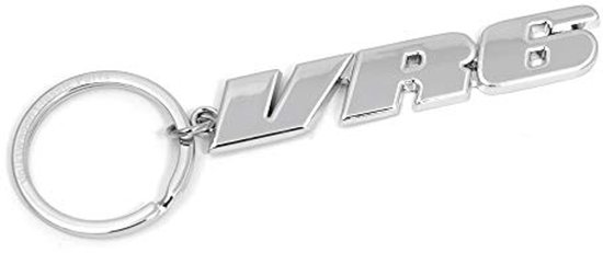 Classic VR6 Keychain in Chrome/Silver - High-Quality Zinc Keyring | bol