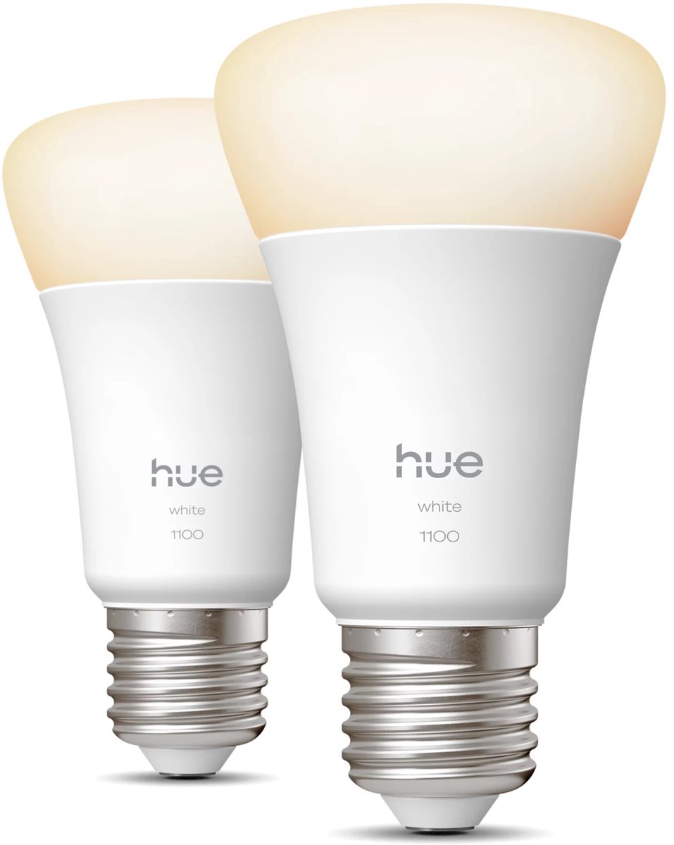 Philips Hue Slimme LED A60 lamp, Warm Wit Licht, E27 Fitting, 2-pack – foto 8