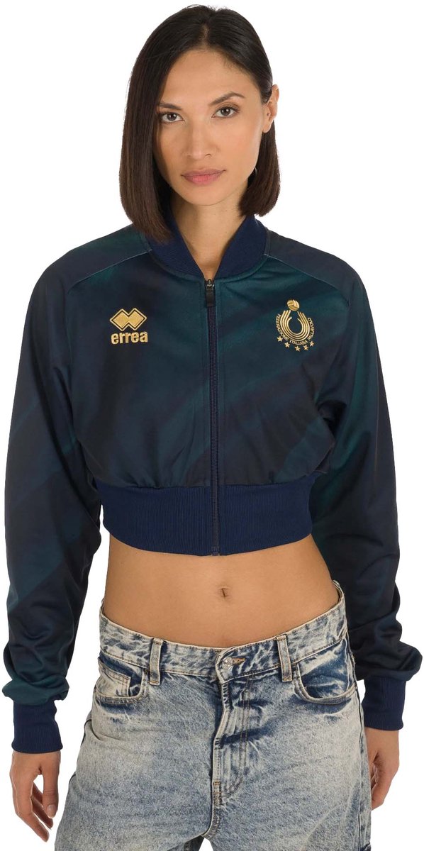 Errea Nation Italia Volley Crop Sweatshirt Ad Jas - Sportswear - Vrouwen