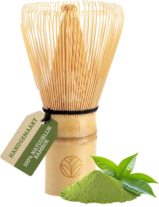 Matcha Klopper - Matcha Whisk - 100 borsteltjes - Premium - Hoogste Kwaliteit Bamboe