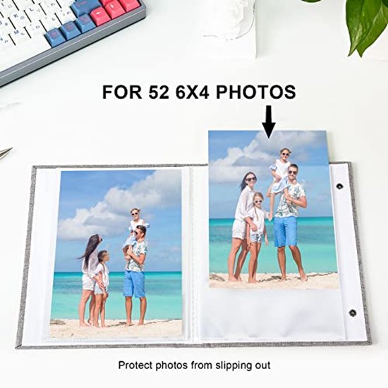 2 stuks klein fotoalbum, insteekalbum voor 200, foto's van 10 x 15 cm, klein pocket fotoalbum, mini-fotoboek, zwarte pagina's, fotoalbum om in te steken, met linnen omslag, voor bruiloft, baby