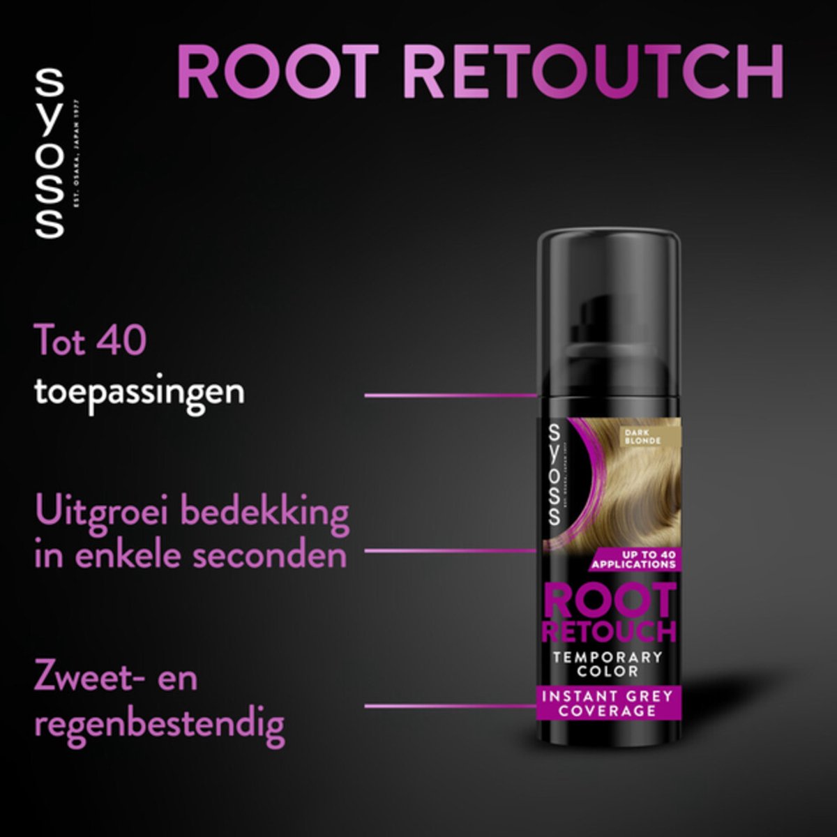 Syoss Root Retoucher Middenblond - 2 x 120 ml - Voordeelverpakking