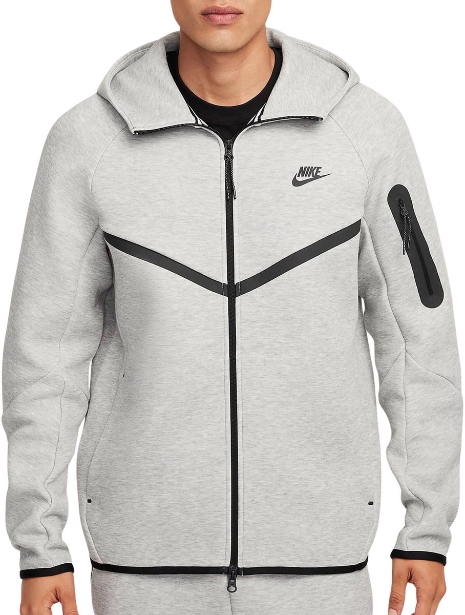 Nike Tech Fleece Hooded Sweatvest Heren Grijs