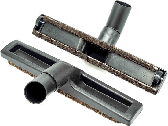 Kleanburg® Universele Parketborstel met Paardenhaar 32–35 mm inclusief paspijpje - Voor parket, hout, laminaat en tegels geschikt voor Miele - Bosch - Inventum - Numatic - Philips - Nilfisk en vele anderen.