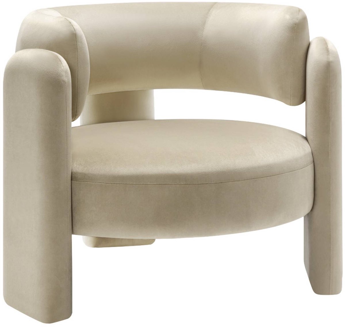 sweeek - Driepoot fauteuil in fluweel - mellow