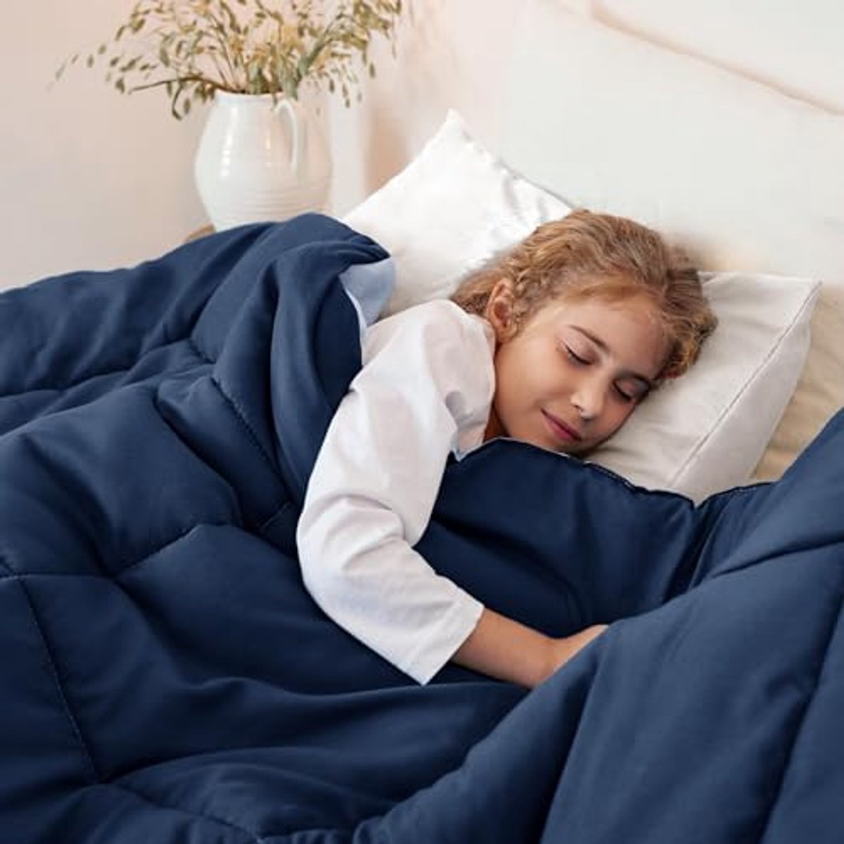 Zacht 7,5 TOG Dekbed voor Twee Personen - Omkeerbaar en Lichtgewicht Donzen Alternatief - 200 x 200 cm