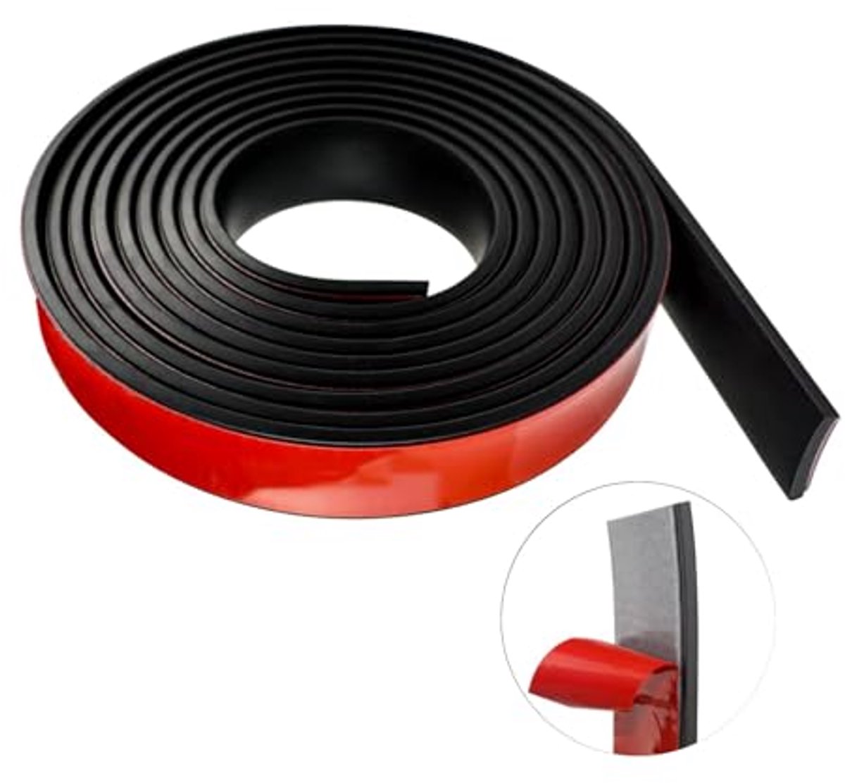 Zelfklevende rubberen strips voor afdichting en isolatie 25 mm x 1,5 mm x 300 cm
