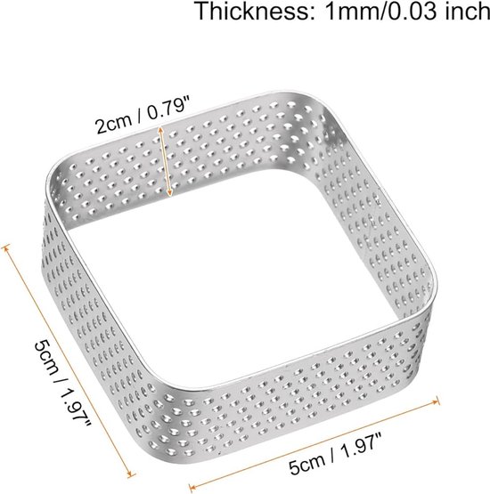 HENDI Geperforeerde plaat - roestvast staal - vaatwasmachinebestendig - ø70 mm - ⌀4,5 mm