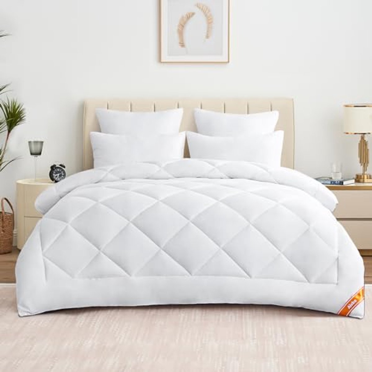 Dekbed 220 x 240 cm - Vierseizoenendekbed 300 g/m², Comfortabel en Zacht