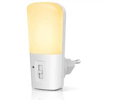 Nachtlampje voor Stopcontact - Dag en Nacht Sensor - Voor Volwassenen, Kinderen en Baby's - Dimbaar Warm Wit Licht