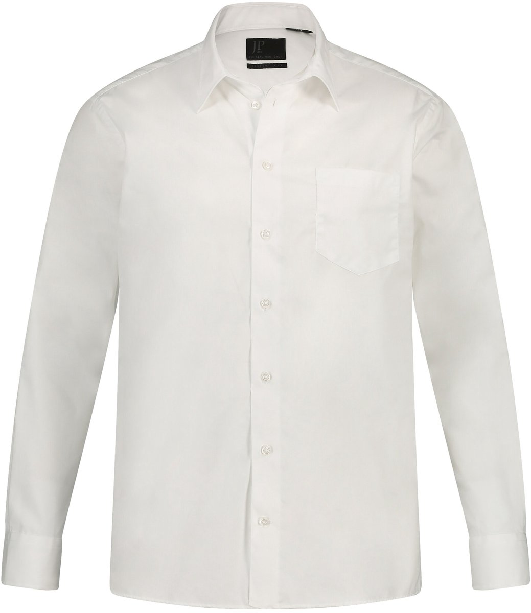 JP 1880 - Heren - Overhemd business variabele kraag comfortabele pasvorm - Sneeuwwit - Maat 3XL