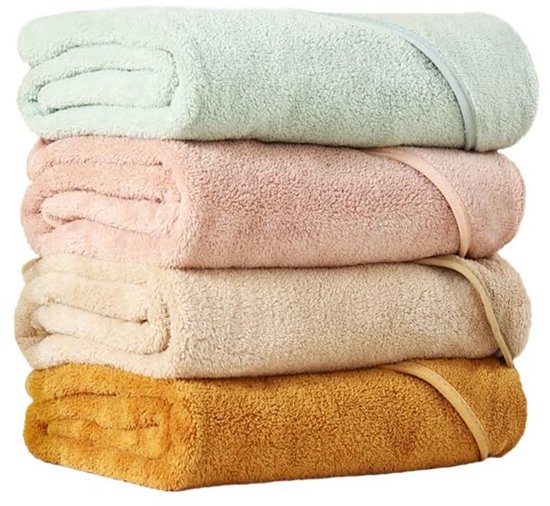 Shengruili Babyhanddoek met capuchon, 80 x 80 cm, super absorberend, kleine kinderen, badhanddoekenset, badhanddoeken met capuchon, badhanddoek met capuchon — afbeelding 4