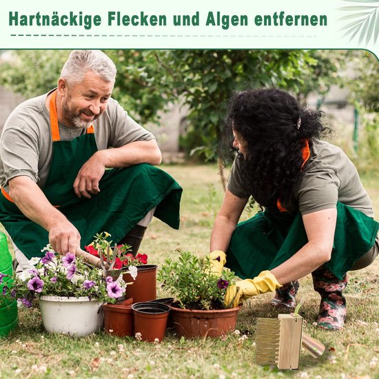 Onkruidborstel - Voor voegenreiniging - 2 stuks - Stalen borstel van Kinzo Garden — afbeelding 2