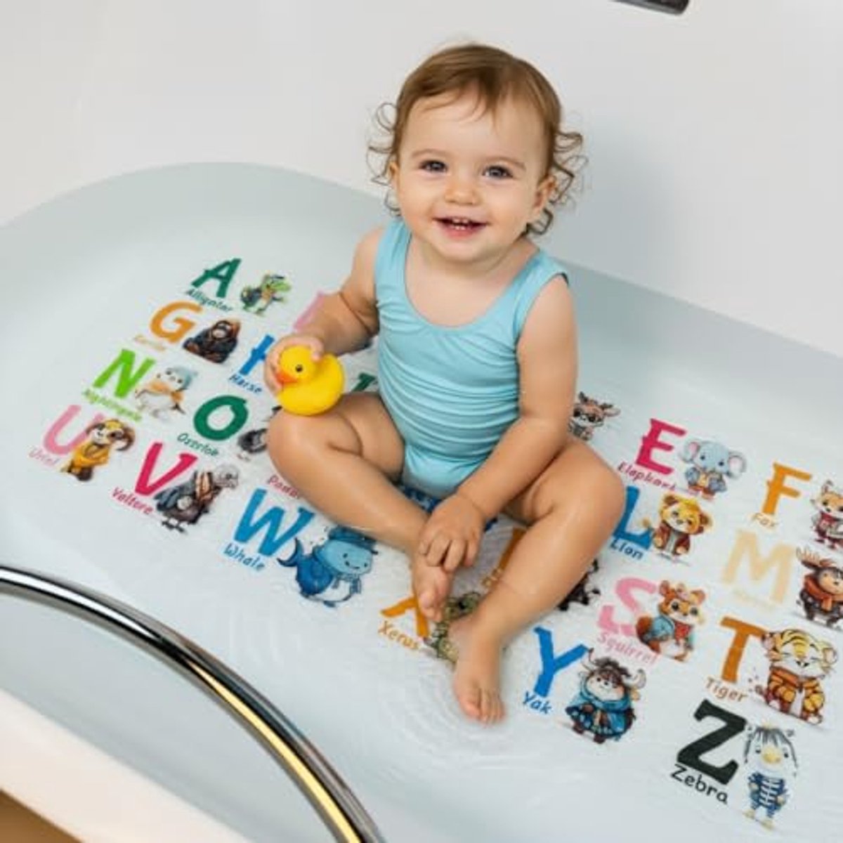 Antislip Cartoon Badmat voor Kinderen - XL Douchemat 71 x 40 cm voor Badkamer