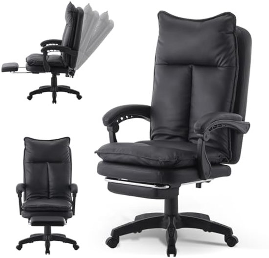 Lysor Bureaustoel Bruin PU Leer Lysor Bureaustoel Bruin PU Leer