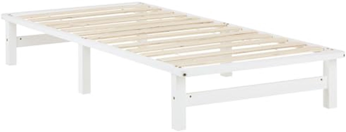 Stijlvol Houten Palletbed 90 x 200 cm met Lattenbodem
