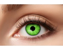 Eyecatcher Elektro Groene Kleurlenzen – Weeklenzen Zonder Sterkte – Voor Monsters, Cyborgs & Horror Cosplay – Halloween Special