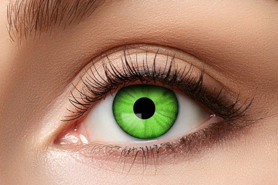 Eyecatcher Elektro Groene Kleurlenzen – Weeklenzen Zonder Sterkte – Voor Monsters, Cyborgs & Horror Cosplay – Halloween Special