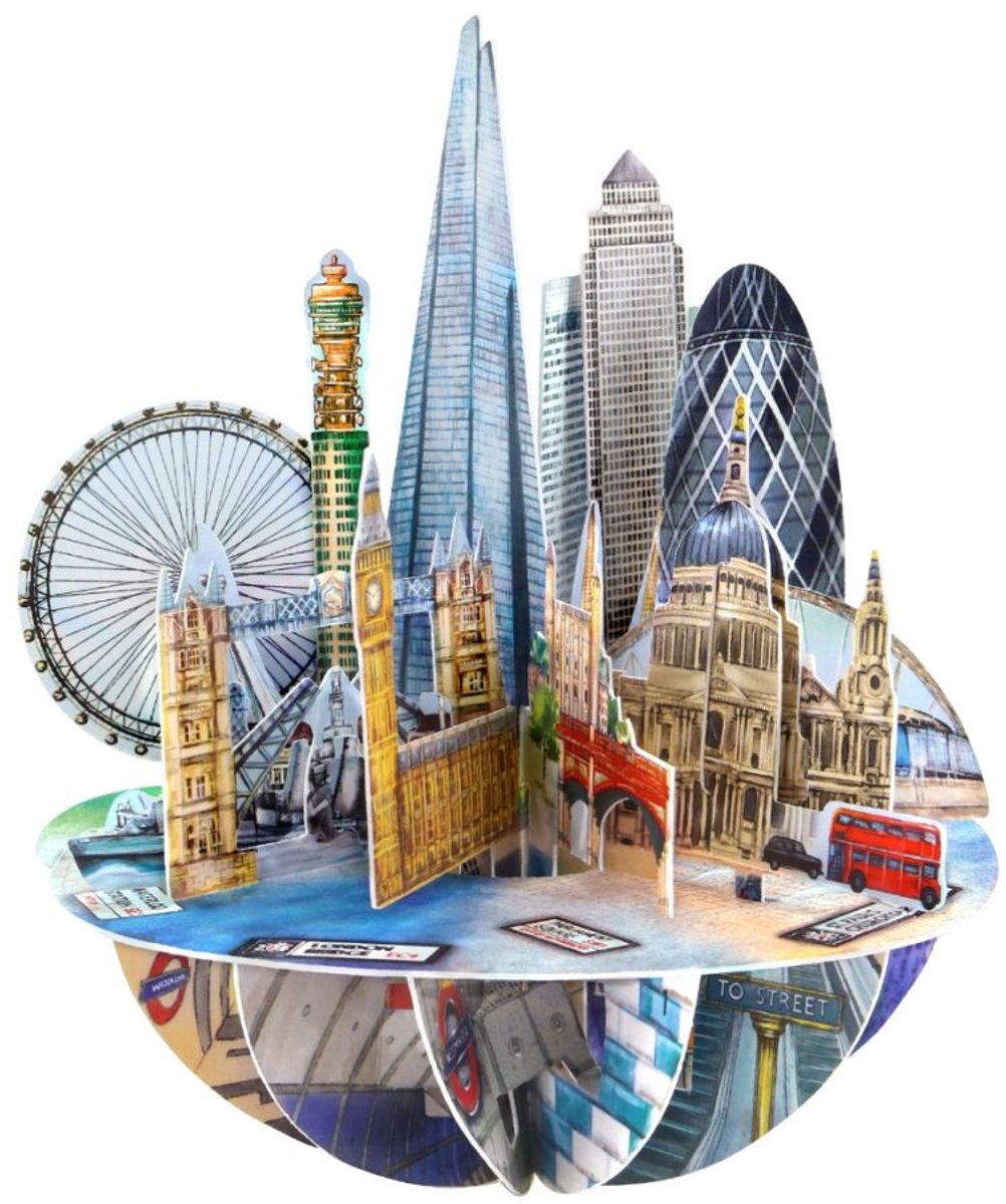 3D Kaart Londen - Santoro London Pirouettes