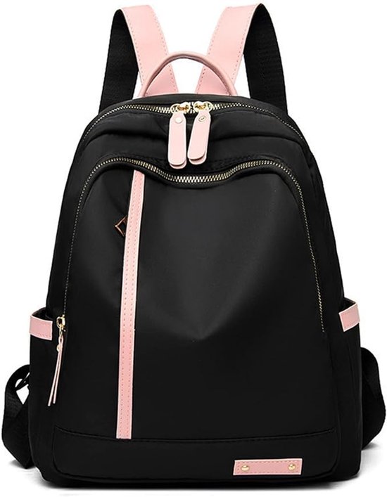 ECOTISH Lederen Rugzak Portemonnee Voor Vrouwen Designer Mode Reistas Dames School Schoudertassen Lederen Rugzak, Koffie, M