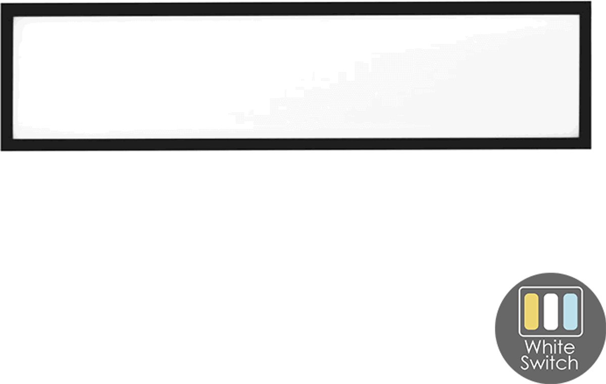 LED Paneel 120x30 - UGR <19 - 30W - 100 Lm/W - 3000K/4000K/5000K - White Switch - 5 Jaar Garantie