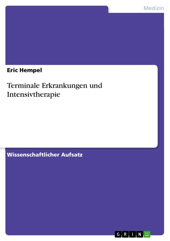 Terminale Erkrankungen und Intensivtherapie - cover